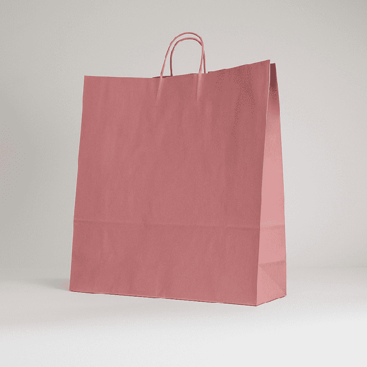 PAPIEREN ZAK MET GEDRAAIDE HANDVATEN | 26x11x24 | Centuryshop