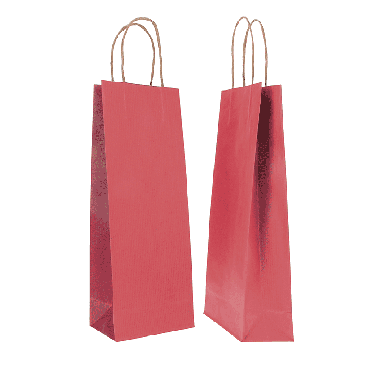 PAPIEREN ZAK GEDRAAIDE HANDGREEP | 14X09X38 | Centuryshop
