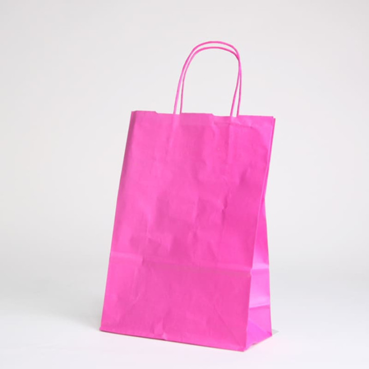 Papieren tas met gedraaide handgreep | 18x08x24 | Centuryshop