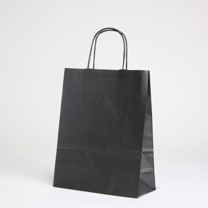 SAC PAPIER  POIGNÉE TORSADÉES| 18x08x24 | Centuryshop
