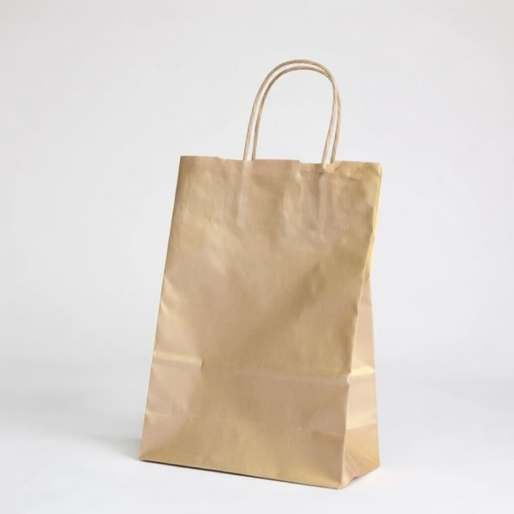 PAPIERTÜTE MIT GEDREHTEM HEBEL | 22x10x29 | Centuryshop
