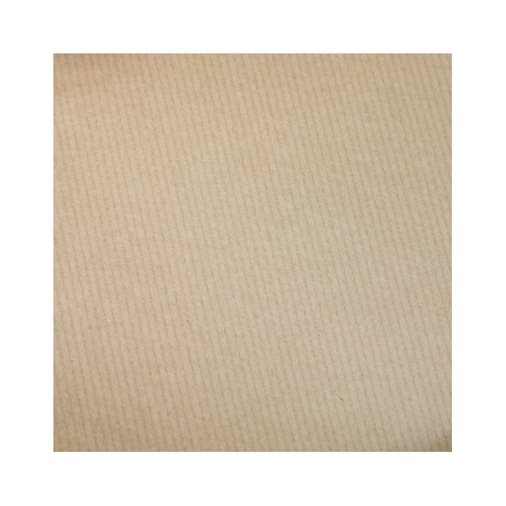 Papier cadeau kraft pur gaufré-ligné brun 80 g/m²