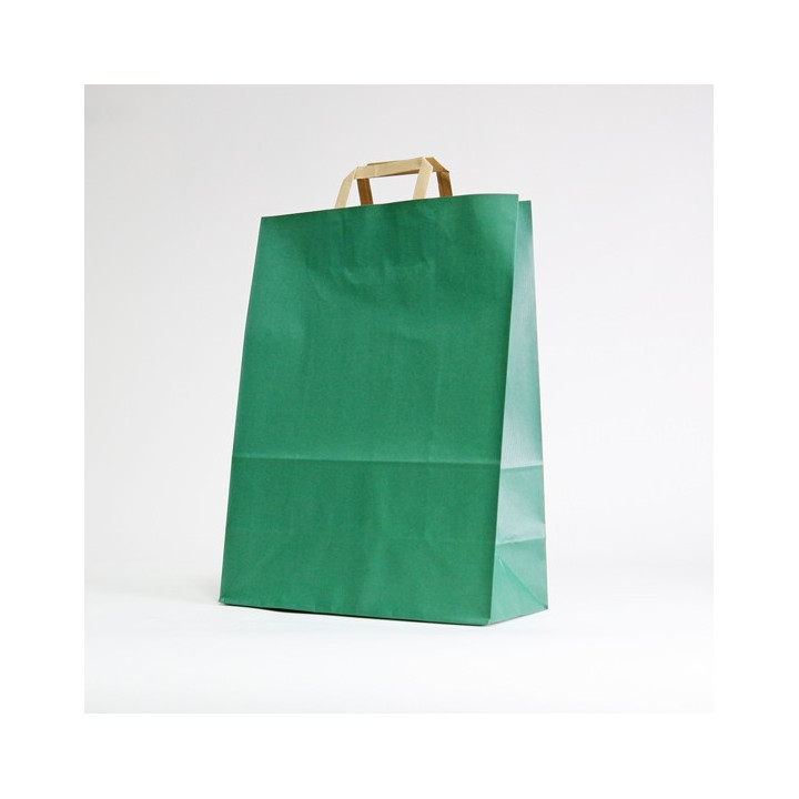 Sac en papier poignées plates room service noir 32x22x24cm par 200