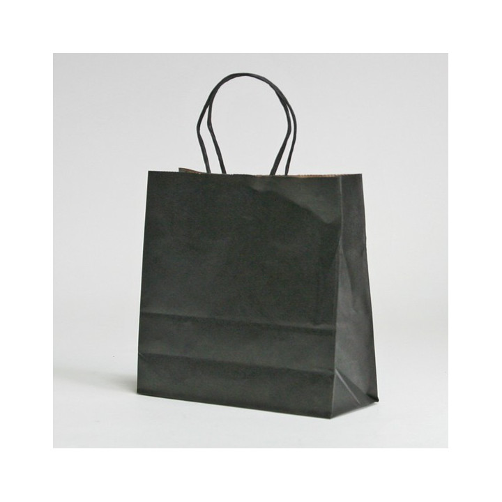 Tasche mit gedrehten Griffen - Kraftpapier.