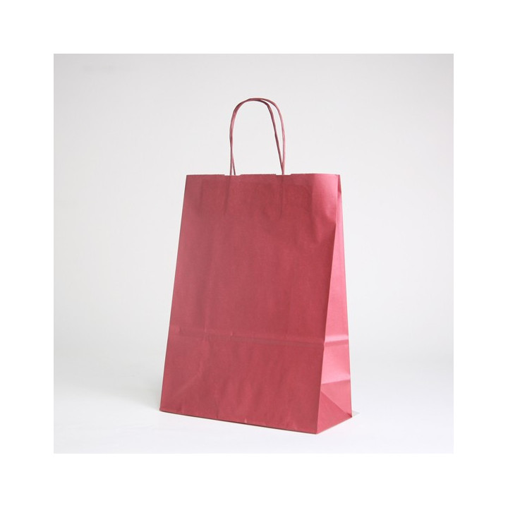 Sac en papier poignées torsadées room service brun 35x22x32cm par 120