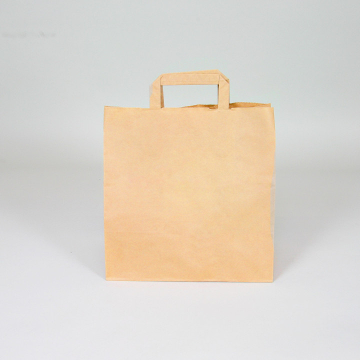 Sac en papier poignées plates room service avana 40x35x35cm par 100