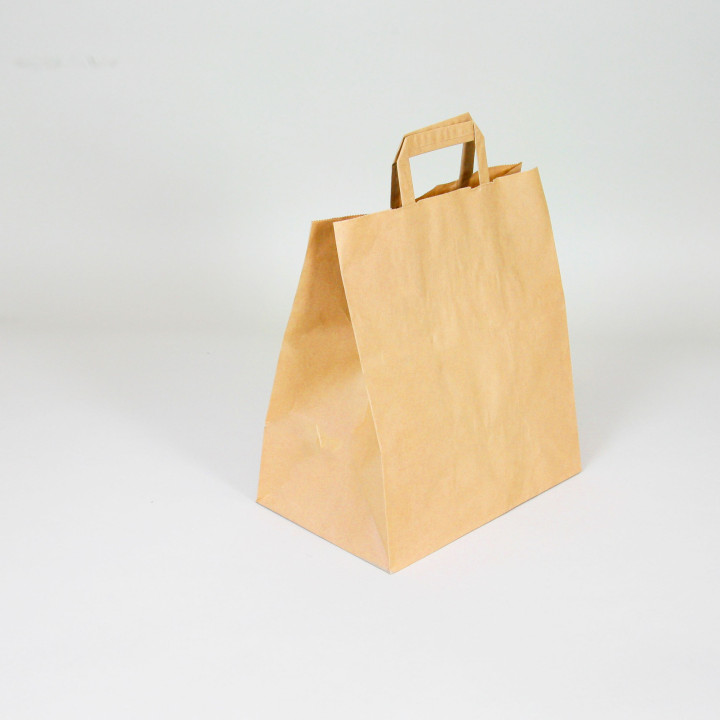 Sac en papier poignées plates room service avana 40x35x35cm par 100