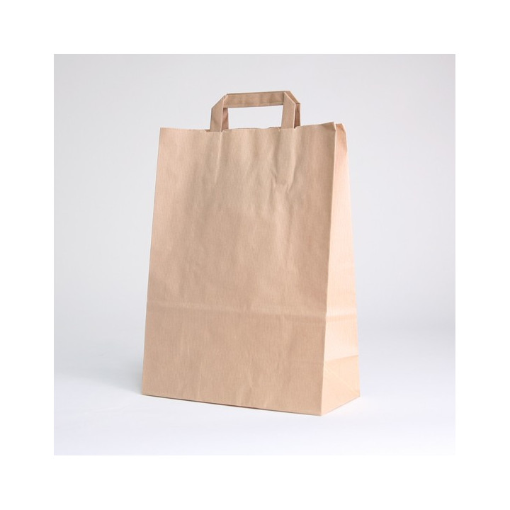 Sac en papier poignées plates room service avana 40x35x35cm par 100