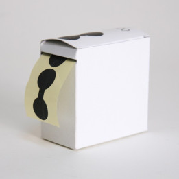 ronde brillenvormige sticker