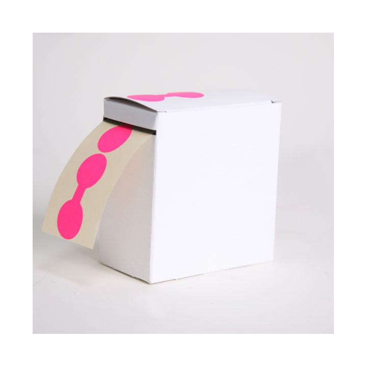 ronde brillenvormige sticker