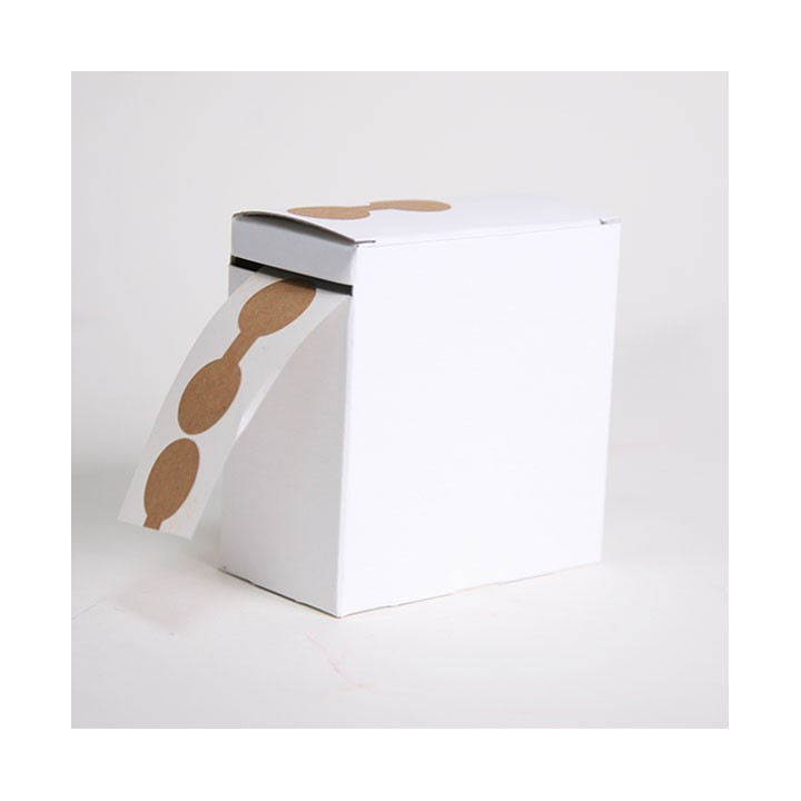 ronde brillenvormige sticker