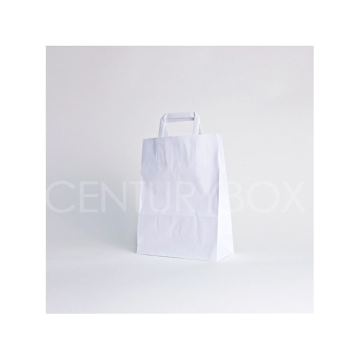White Box Bag - Tasche mit flachen Griffen