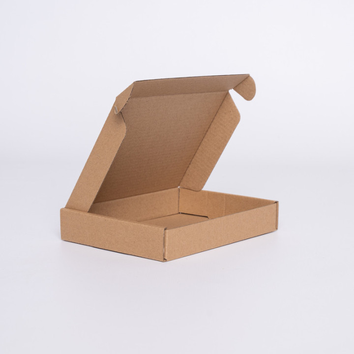 Postpack - verzenddoos uit natuurlijk kraft - Voor HINGBOX