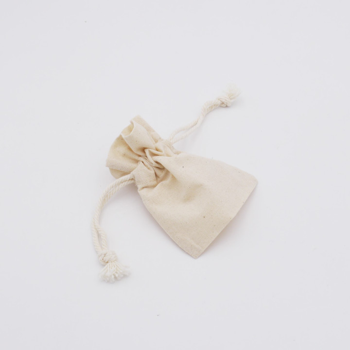 Pochette en coton - look naturel