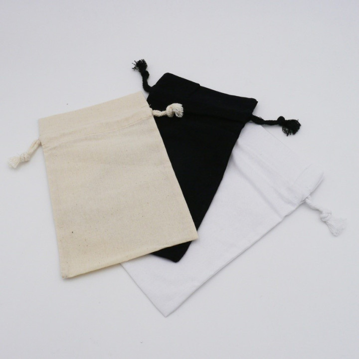 Pochette en coton - look naturel