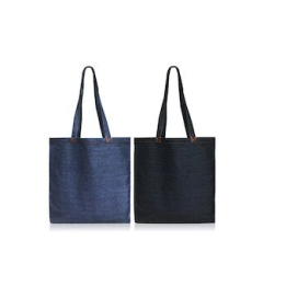 Wiederverwendbare Tote Bag in Jean - 2 lange Griffe