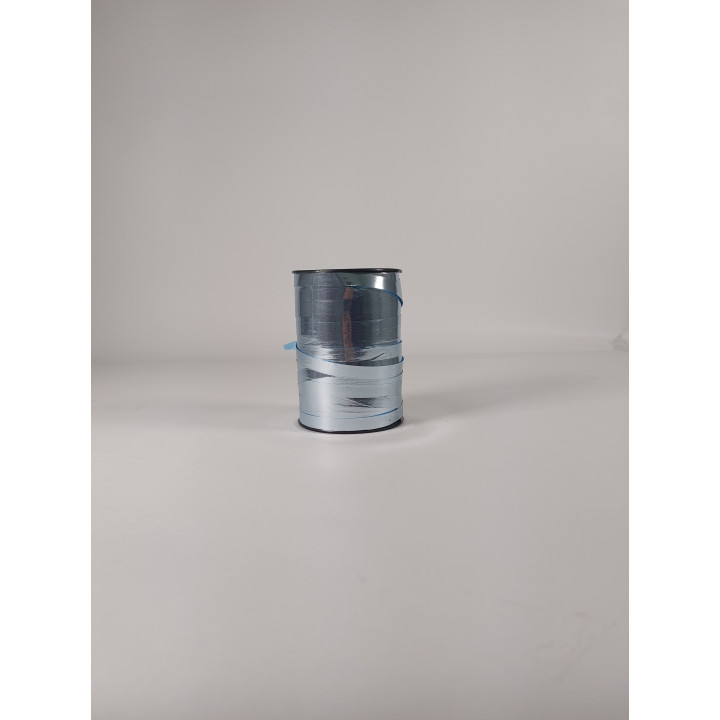 Glanzend metalen lint met een fijne textuur van 10 mm x 250 meter.
