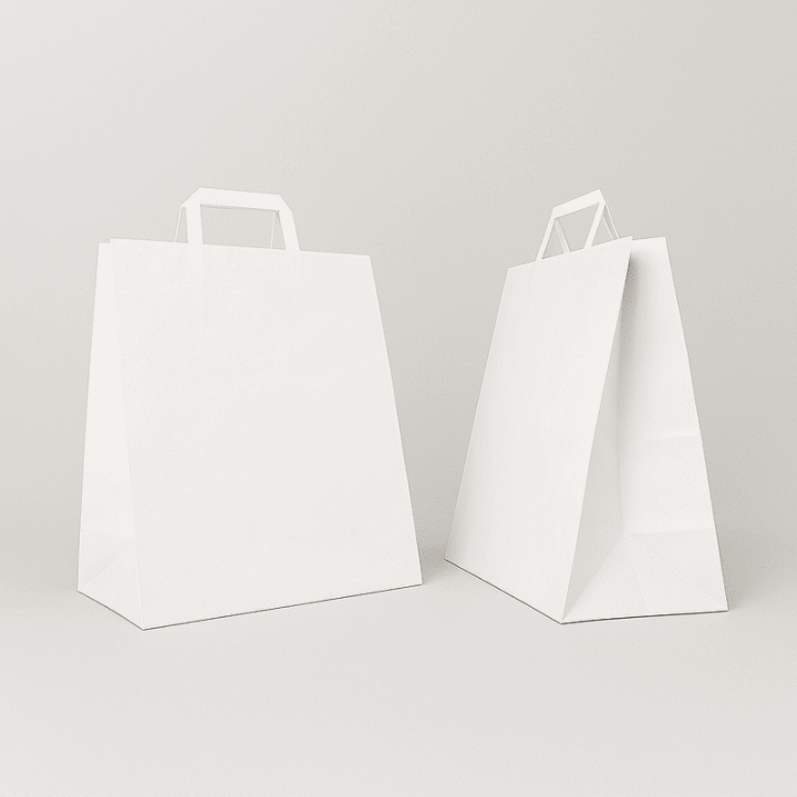 SAC PAPIER  POIGNÉE PLATE | 28x17x32 | Centuryshop