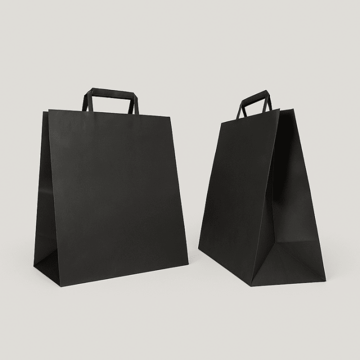 PAPIEREN ZAK PLATTE HANDGREEP | 28x17x32 | Centuryshop