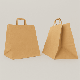 PAPIERTÜTE FLACHER GRIFF | 36X32X36 | Centuryshop
