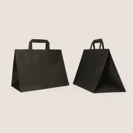 SAC PAPIER  POIGNÉE PLATE | 32X22X24 | Centuryshop