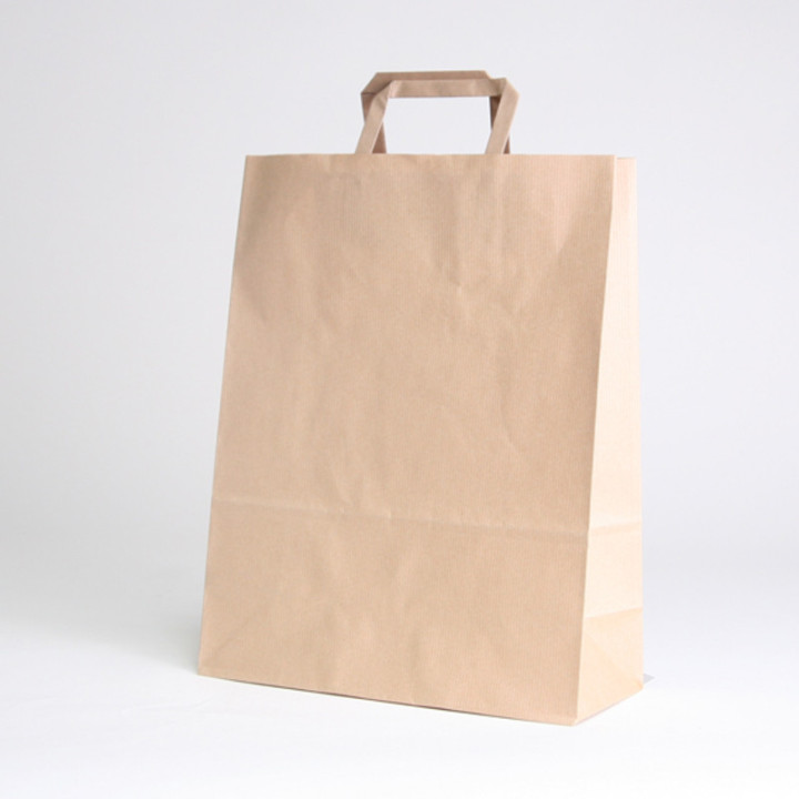 PAPIERTÜTE FLACHER GRIFF | 36X12X41 | Centuryshop